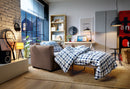 Owen Single Sofa Bed - Tan Brown