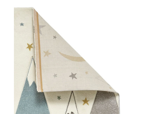 Mountain + Stars Kids Rug - Blue - 120cm x 170cm