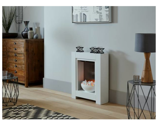 Montreal Pure White Fireplace Suite 23 inch