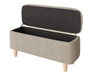 Florence Boucle Ottoman- Natural Stone