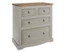 Corona Grey 2+2 Drawer Chest