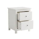 Nairn White 2 drawer bedside cabinet