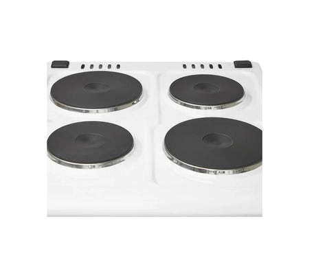 Haden HE51SW 50cm Electric Single Cavity cooker with Solid Plate Hob