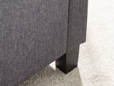 Vanessa Ottoman Bench -Charcoal