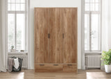 Sullivan 3 Door 2 Drawer Wardrobe