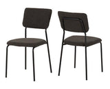SHELDON DINING CHAIR (X4 PER BOX) - GREY BOUCLE FABRIC
