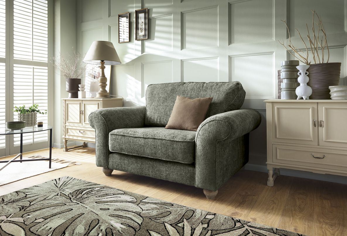 Iris Love Seat - Rifle Green