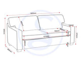 Eton Sofa Bed - Dark Grey Fabric