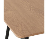 WARREN 1+4 DINING SET - RUSSET OAK EFFECT/BLACK