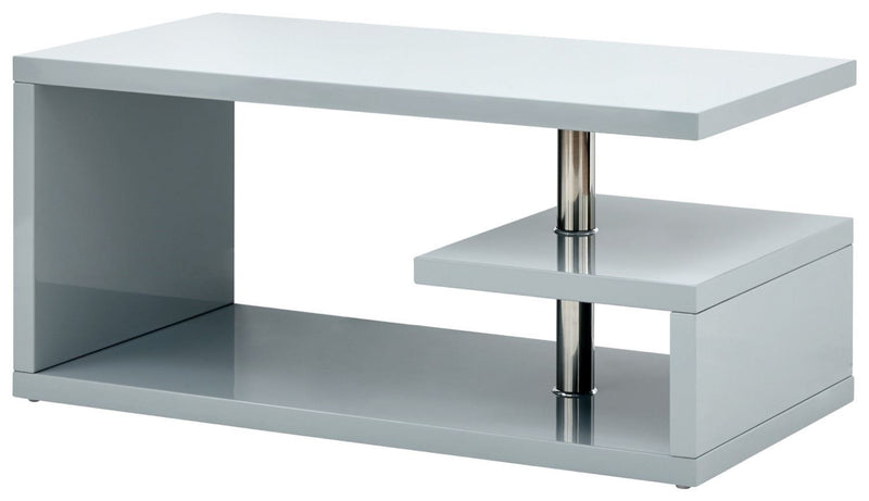 Arctic High Gloss LED Coffee Table-Grey