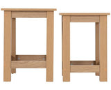 TESSA NEST OF 2 TABLES - NATURAL OAK EFFECT