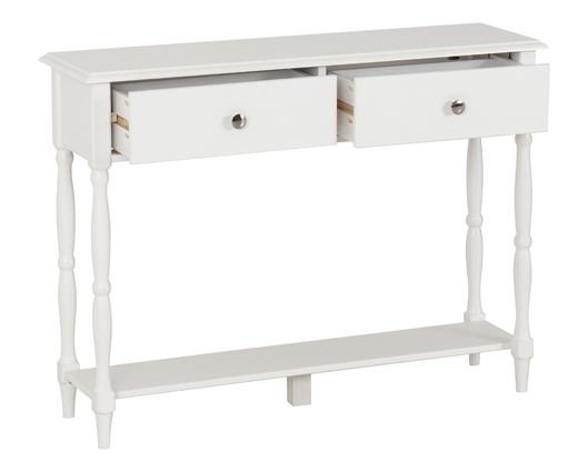 STRATFORD 2 DRAWER CONSOLE TABLE - WHITE