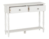 STRATFORD 2 DRAWER CONSOLE TABLE - WHITE