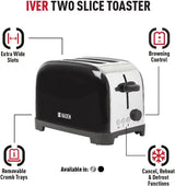 Haden Iver 2 Slice Toaster Black