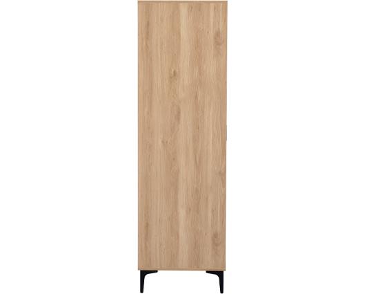 MIAMI 2 DOOR WARDROBE - OAK EFFECT/BLACK
