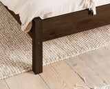 Croxley Rattan Bed Walnut - Double