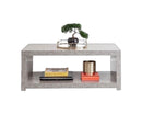 Brady Coffee Table with Shelf- Concrete