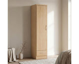 NEVADA 1 DOOR 1 DRAWER WARDROBE - SONOMA OAK EFFECT