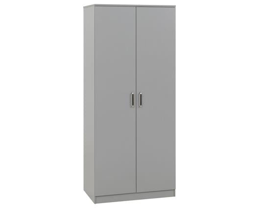 DAKOTA 2 DOOR WARDROBE BEDROOM SET - LIGHT GREY
