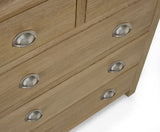 Memphis Limed Oak 3 + 2 Drawer Chest