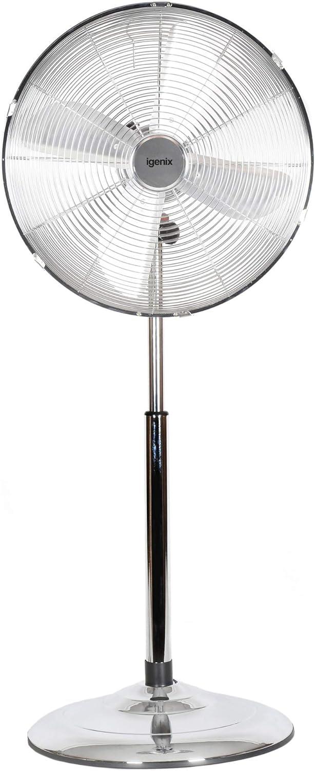 Igenix 16" Chrome Pedestal Fan