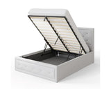 Hollywood Ottoman Double Bed - White