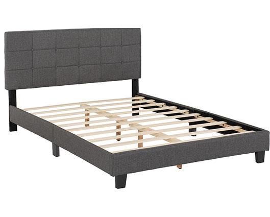 ARRAN 4'6" BED - GREY FABRIC