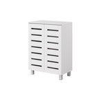 Euston 2 Door Shoe Cabinet - White