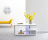 Arctic High Gloss Led Coffee Table- White