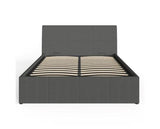 Axn King Ottoman-Grey Fabric Bed