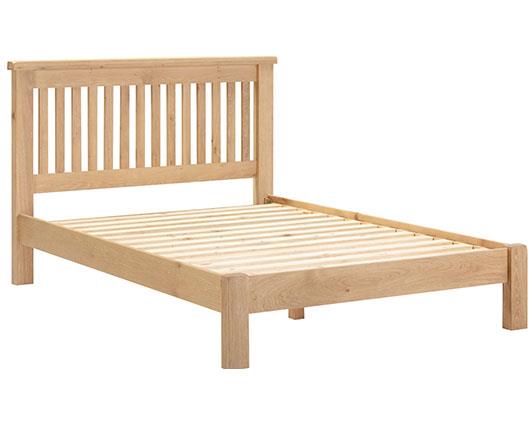 WINDSOR 4'6" LOW END BED - NATURAL OAK