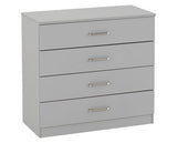 DAKOTA 2 DOOR WARDROBE BEDROOM SET - LIGHT GREY