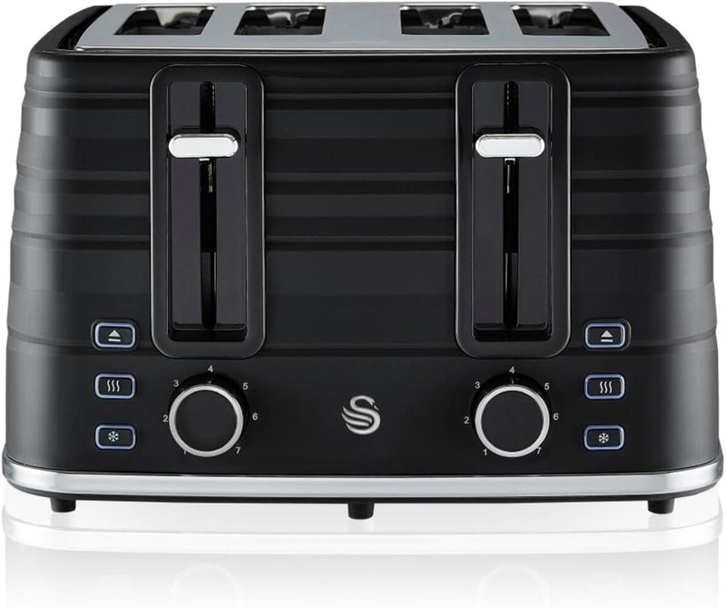 Swan 4 Slice Symphony Toaster - Black