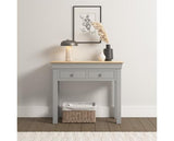 BORDEAUX CONSOLE TABLE - PEBBLE GREY/OAK
