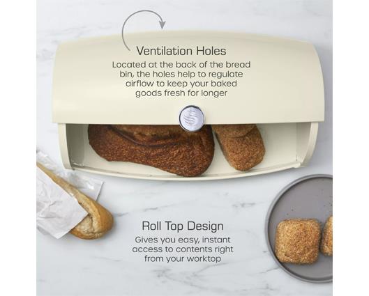 Townhouse Bread Bin - Cream
