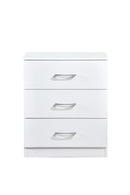 Highbury 3 Drawer Chest - White