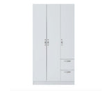 Easton 3 Door Double Wardrobe- White