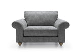 Iris Love Seat - Steel Grey