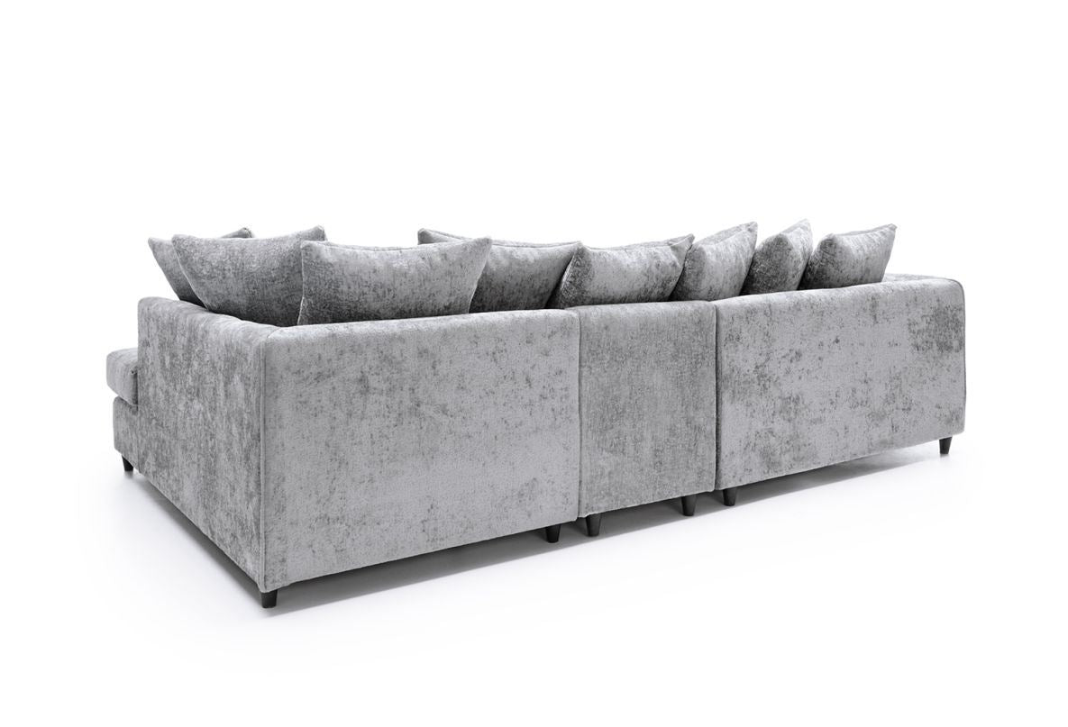 Heidi Right Hand Facing Corner Sofa Plus - Light Grey