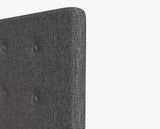 Ashbrook Single Ottoman-Dark Grey