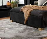 Chelsea Double Bed - Black & Gold