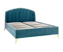 Pettine End Lift Double Ottoman Bed - Teal