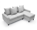 Noah Right Hand Facing Corner Sofa - Light Grey