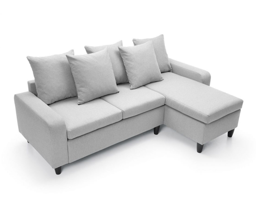 Noah Right Hand Facing Corner Sofa - Light Grey