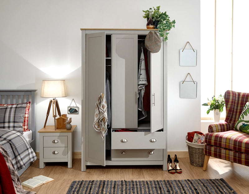 Lachlan 3 Door 2 Drawer Wardrobe