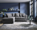 Daisy Left Hand Facing Corner Sofa - Dark Grey