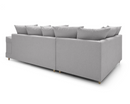 Poppy Left Hand Facing Corner Sofa - Light Grey