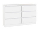 Marcus 6 Drawer Chest - White