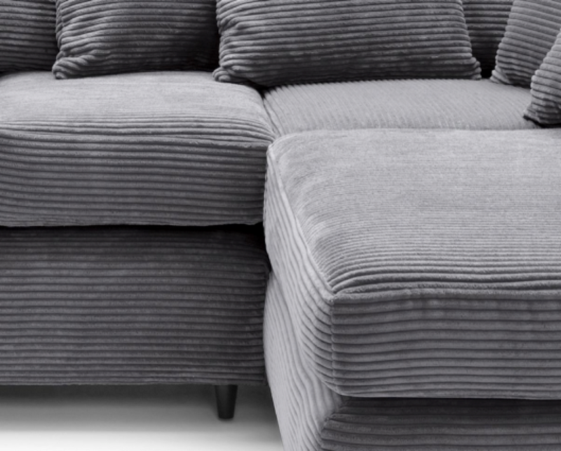 Tyler Right Hand Facing Corner Sofa - Grey