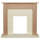 Skyla Fireplace in Oak and Cream, 43 inch